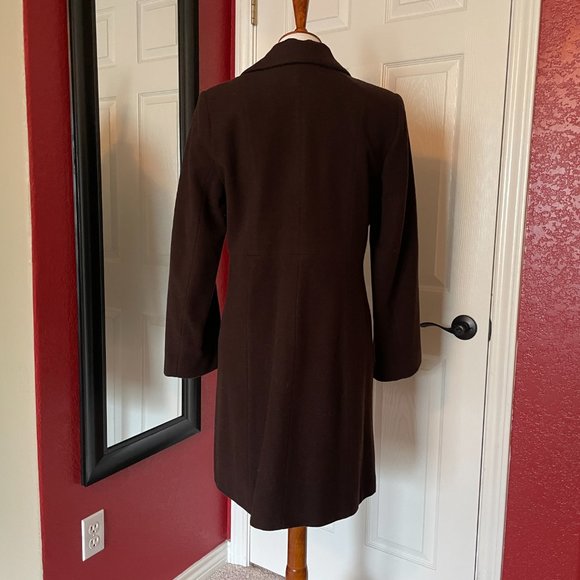 Kristen Blake Brown Wool Coat - Picture 2 of 16